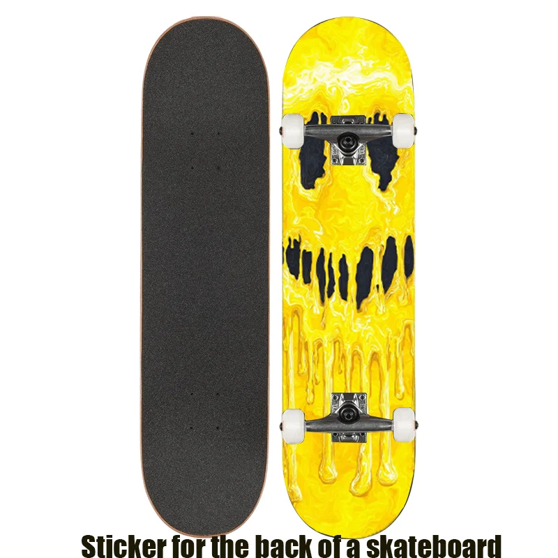 

1 плоская наклейка на скейтборд в стиле ретро «Creative Fluid Graffiti Ghost», подходит для двухсторонних наклеек на скейтборды и самокаты, крутой спортивный дизайн.
