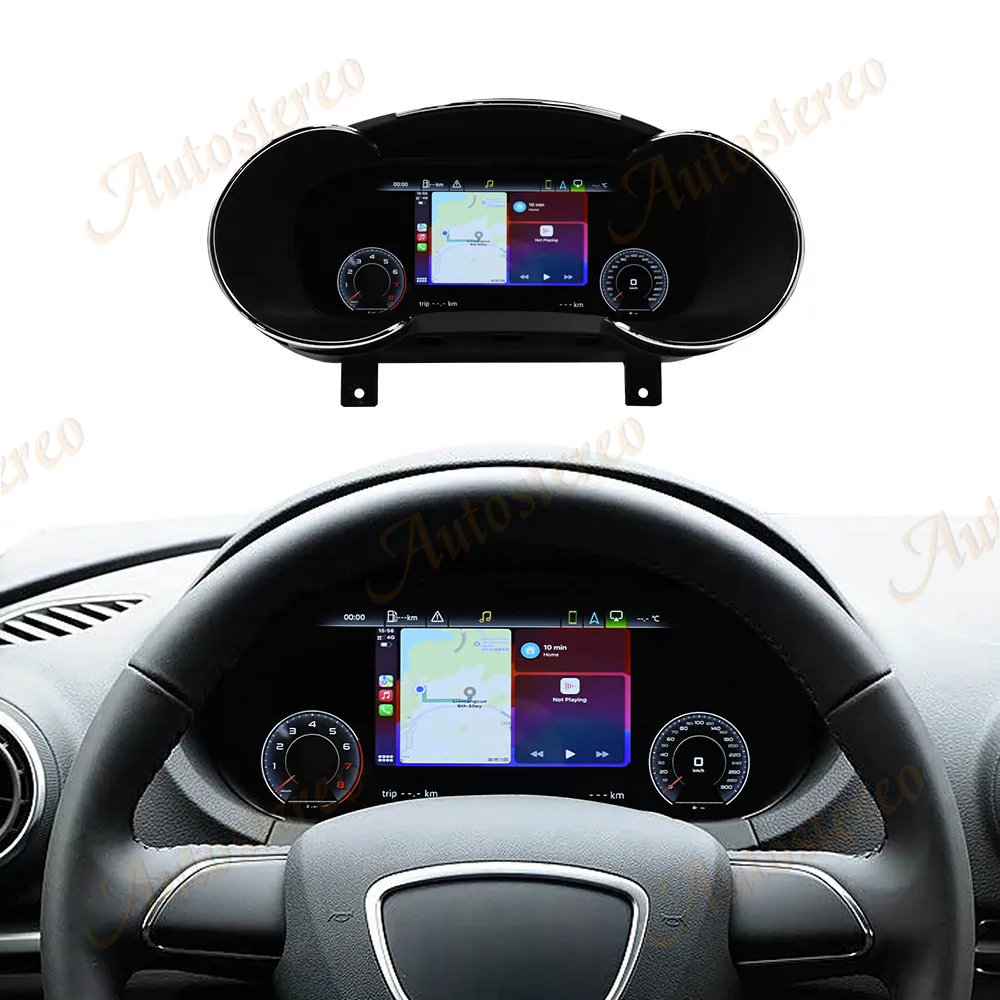 

For Audi A3 S3 RS3 2014-2020 Digital Cluster LCD Dashboard Panel Speed Meter Virtual Cockpit Instrument Linux -
