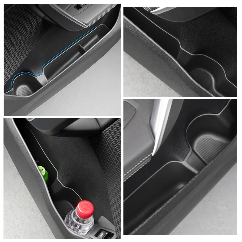 TPE Car Door Storage Box For BMW X1 U11 2023 2024 Front Door Slot Organizer Tray Armrest Center Console Storage Box Accessories