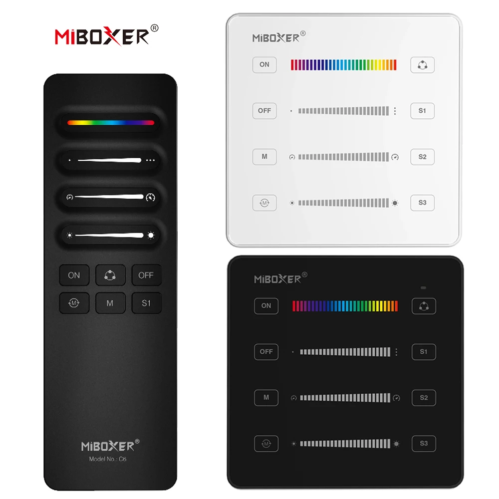 Miboxer SPI Panel Remote (2.4GHz) Single color/RGB/RGBWIC Signal TTL for WS2811 WS2812 WS2815 LED Pixel Strip Controller