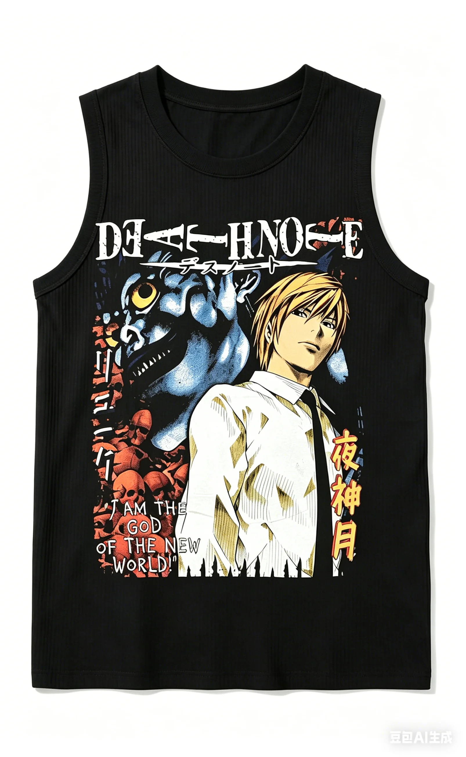 Death Note Model Ribbed Tank Streetwear AnimeLover personality Clothes Year round clothing Unisex high quality gift hot product