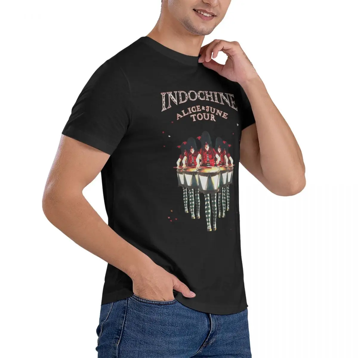 T-Shirt Limited Edition - Best Seller Pop Rock And New Wave Perfect Humorous Pure Cotton Tee Shirt Short Sleeve Indochine