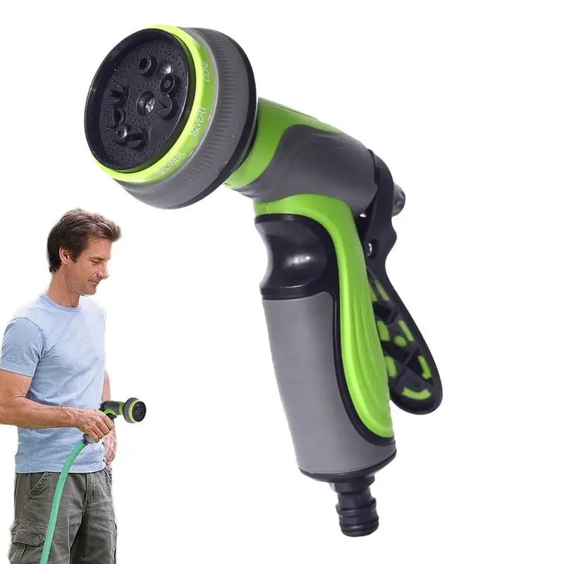 

Hose Nozzle Water Spray Nozzle With 10 Adjustable Watering Patterns Water Nozzle For Gardening Comfortable Grip Hand Sprayer For