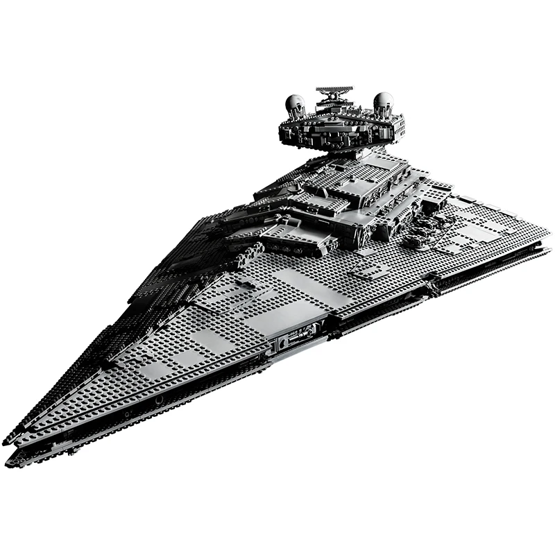 UCS Imperial Star Destroyer kompatybilny 75252 klocki klocki zabawki Super świetne ostateczne broń statek kosmiczny świąteczne prezenty