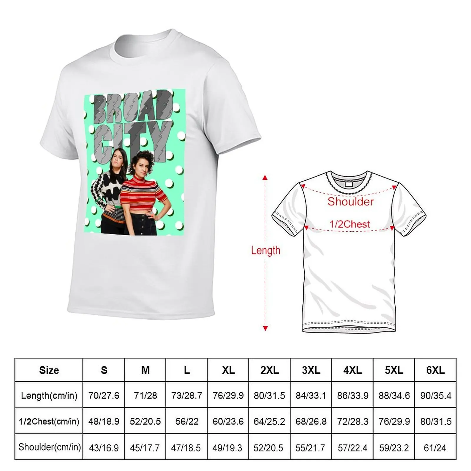 Broad city T-Shirt Anti-Fade Casual Tee Shirt