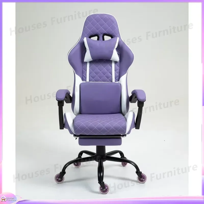 lilac-purple-leather-gaming-chair-with-reclining-backrest-footrest-adjustable-height-ergonomic-design-for-gamers-office