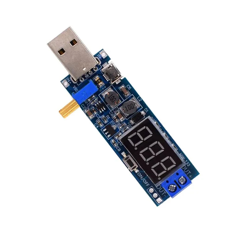 USB DC Boost Modul DC-DC 5V zu 3,5V/12V USB Step UP/Down Netzteil Modul Einstellbare Boost Buck Converter Out DC 1,2V-24V