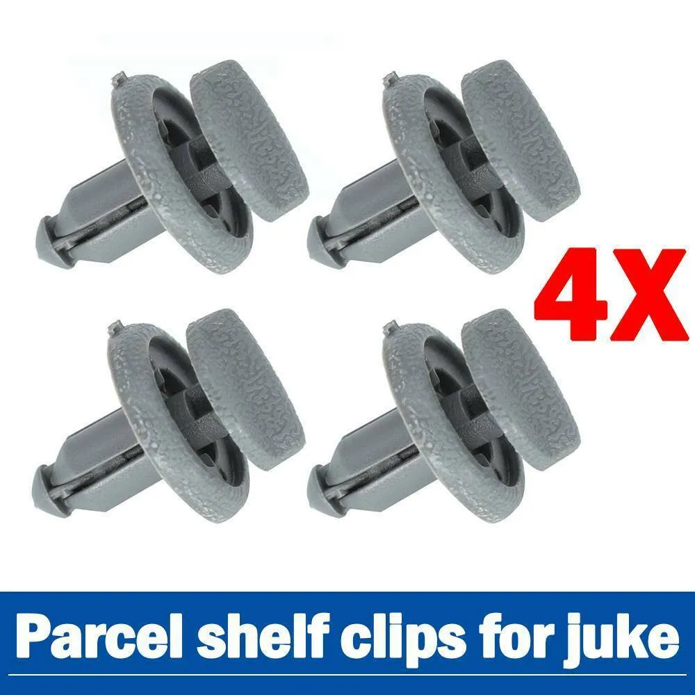 Boot Shelf Clips Bracket For Nissan Juke F15 Gray 799161KA3A Accessory Parts Replacement Replaces Retaining 4pcs