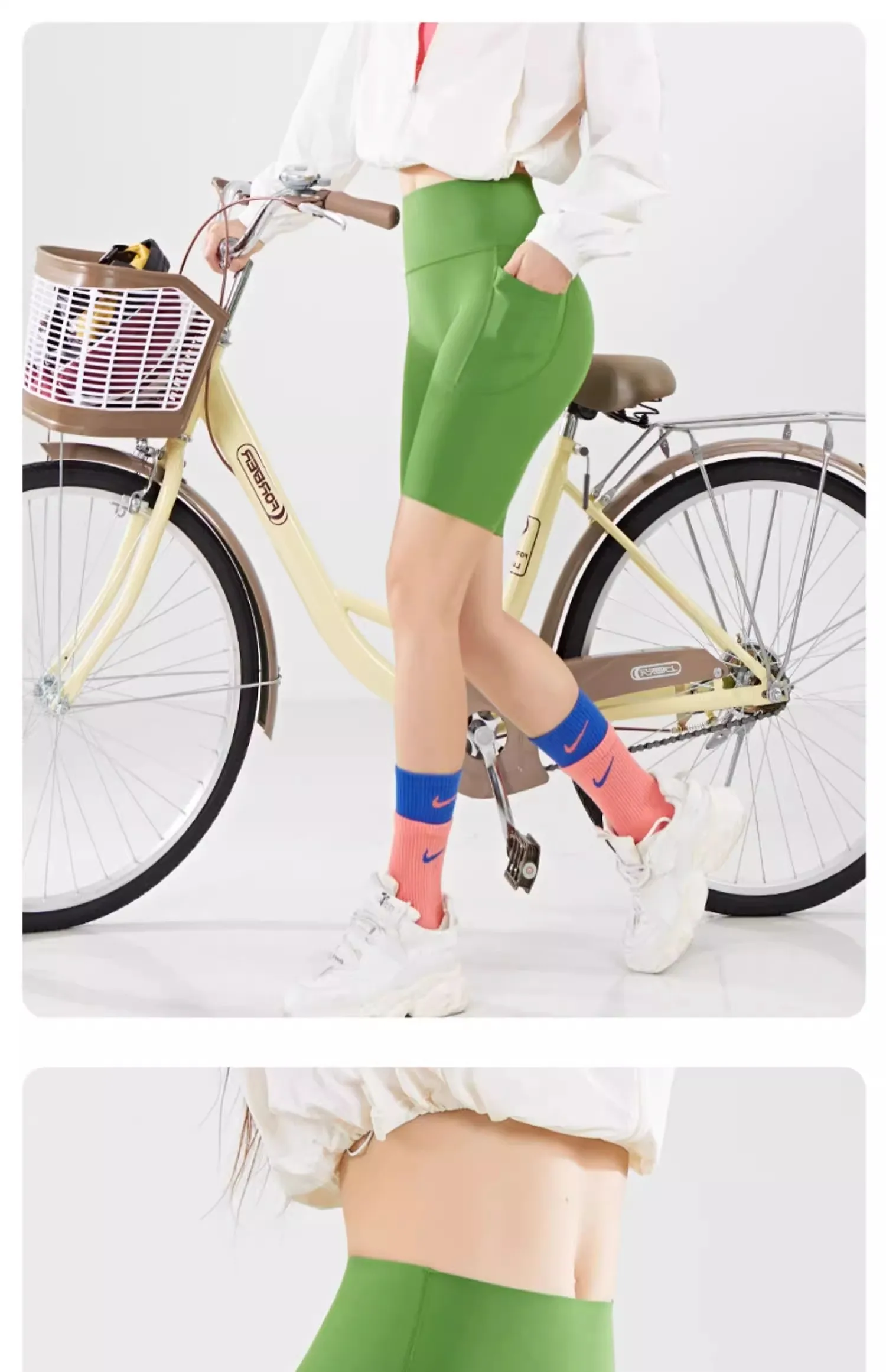yoga pants women high waist, hip lift, quick-drying Barbie four-point yoga shorts can be worn by women for training