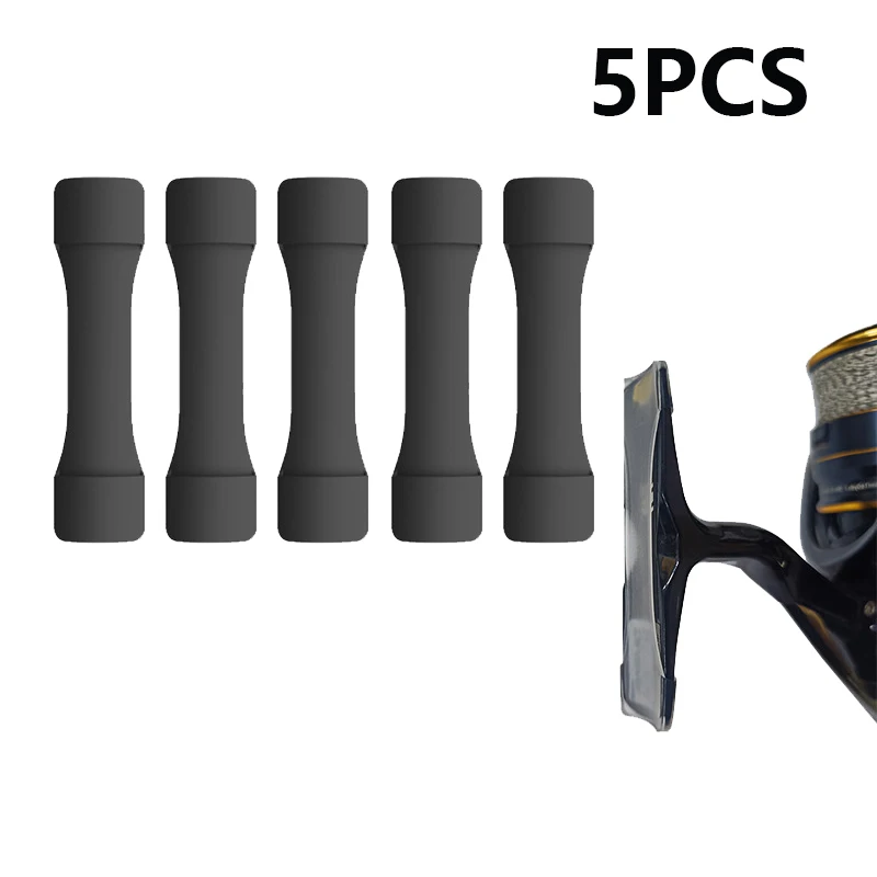 5Pcs Rubber Fishing Reel Protection Base Mat Cover for Carp Bass Trout Tackle Accessories