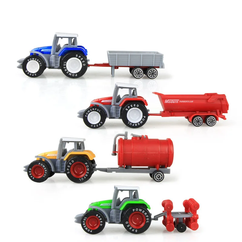 

1Pcs Simulation Tractor Toy Car Model Vehicles Farmer Vehicle Boy Toy Car Model Gift For Children Kids Toys Model Car