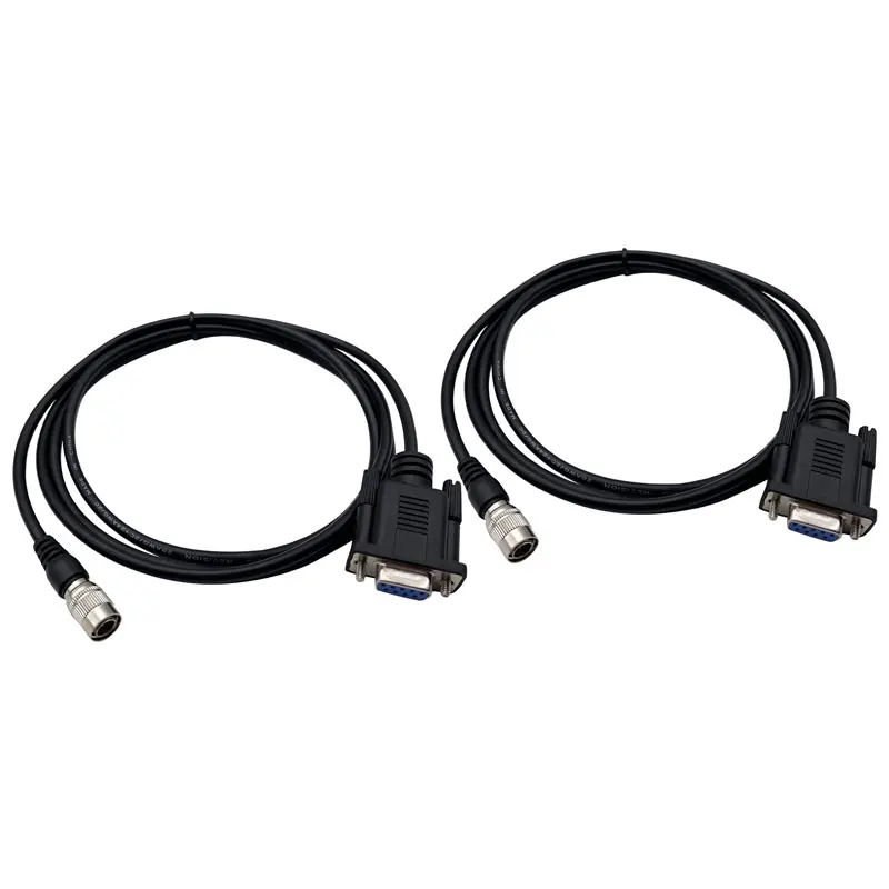 

2 PCS RS232 COM Port Download Data Cable for Nikon Total Station Surveying High Quality New Arrivals Black