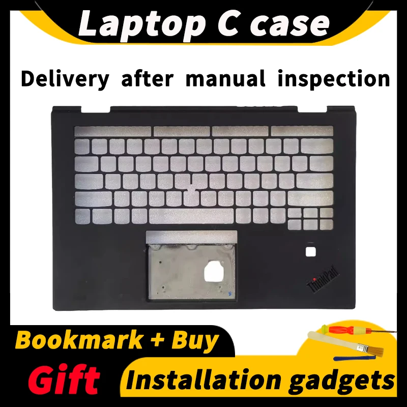 

For Lenovo ThinkPad X1 Yoga 3rd 2018 Model with Fingerprint Holes C Case Palm Rest US English Keyboard Case 01AY948