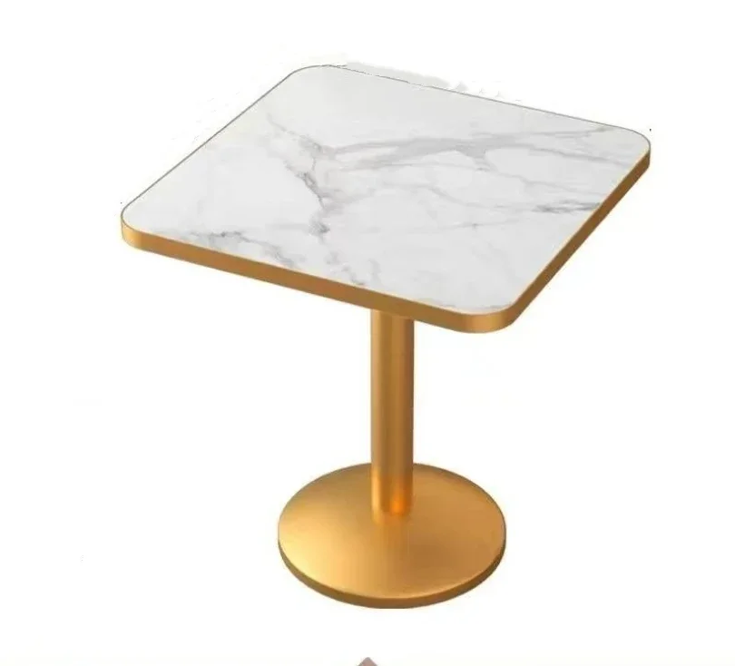 

A Restaurant coffee table wholesale retro design coffee table square metal base coffee table furniture living room