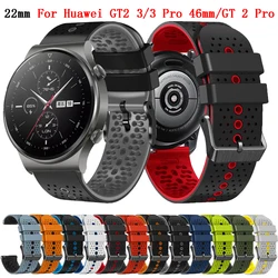 22MM Replacement Bands For Huawei Watch GT2 GT 3 Pro 46mm GT 2/3 46mm SE Strap Silicone Smart Watch Bracelet Wristband Watchband