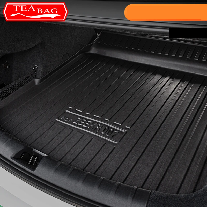 For Zeekr 007 2024 2025 Car Styling Rear Trunk Liner Cargo Boot TPE Trunk Mat Floor Tray Mud Kick Protector Carpet Accessories