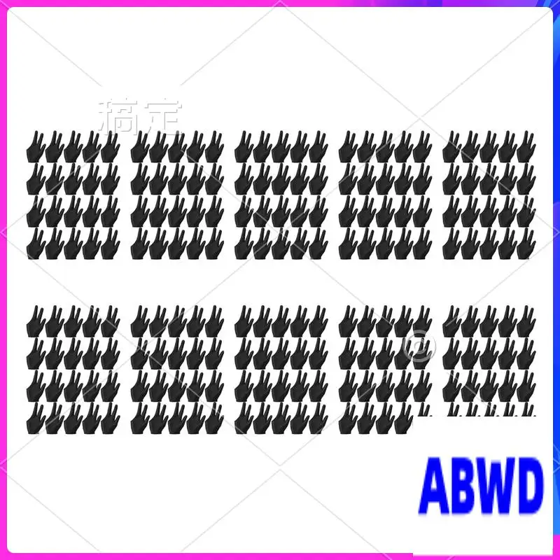 

WD-200 шт. дышащие перчатки для бильярда, снукер, перчатки для левой и правой руки, перчатки для кия с 3 пальцами для женщин и мужчин, аксессуары для бильярда