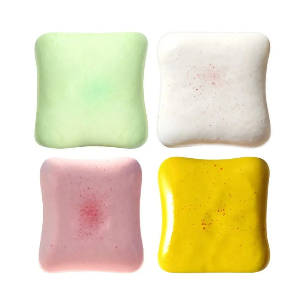 Funny Simulation Cream Toast Squeeze Silicone 3D Cream Toast Pinch TPR Soft Cartoon Fidget Tricky