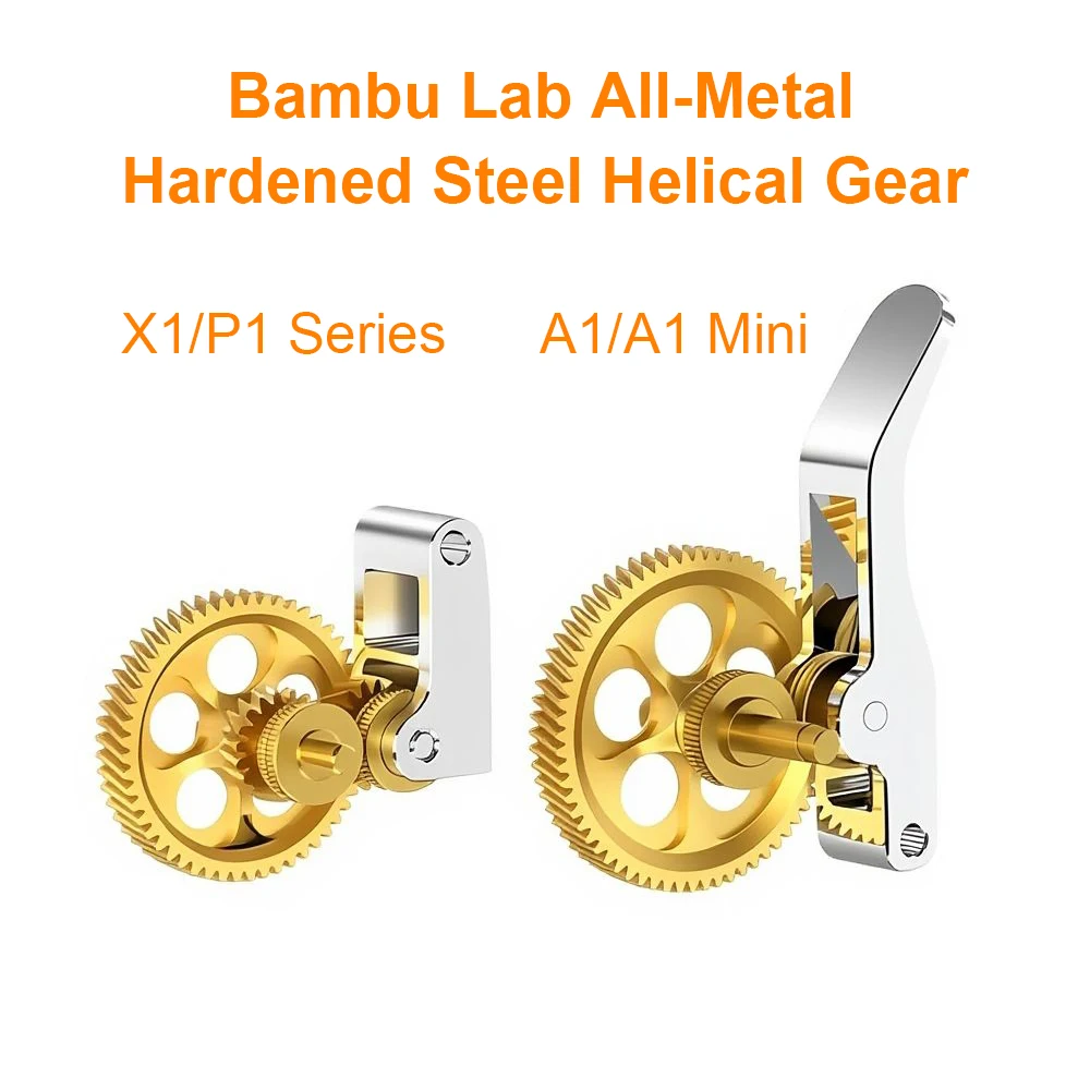 

Veekaft для Bambulab X1P1/A1 — шестерня экструдера в сборе, латунь, цельнометаллическая и закаленная сталь, часть 3D-принтера с DLC-покрытием