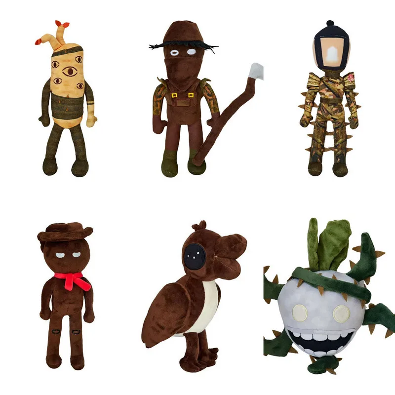 

Horror Outdoor Adventure Plush Toy Game Horror Farmer Carrot Stuffed Plushies Pillow Toy Halloween Gift Dolls For Boy room Deco