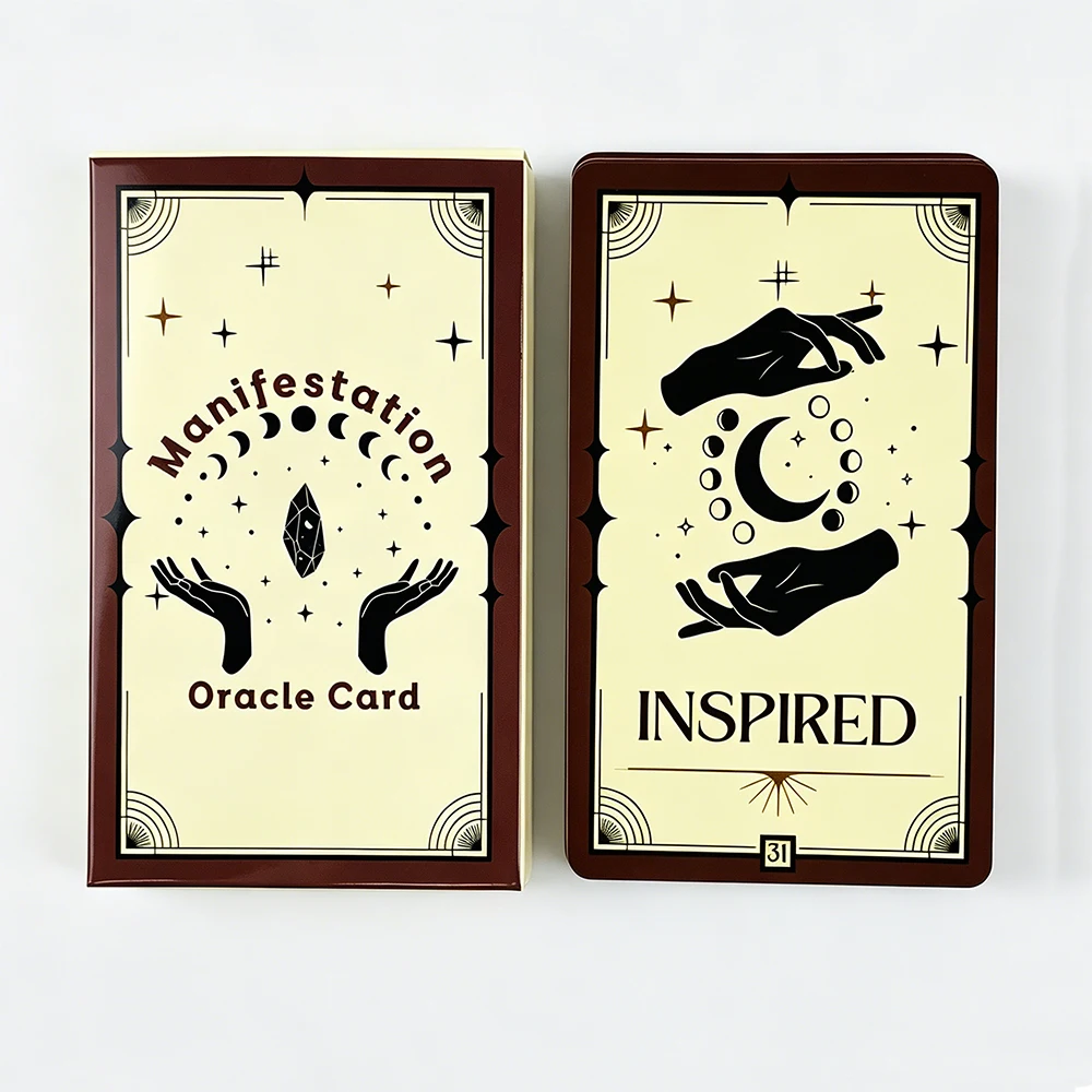 Manifestation Oracle Deck 33 cartes Oracle Manifestez vos rêves, trouvez votre but, idéal pour la divination et les pratiques spirituelles