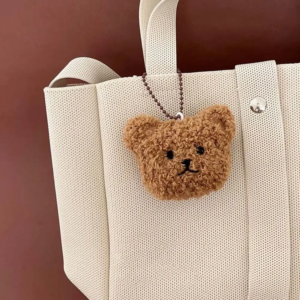 Niedlicher Stofftier-Bär-Anhänger, Anime-Taschenanhänger, Cartoon-Schlüsselanhänger, weich, unisex – Detail 6