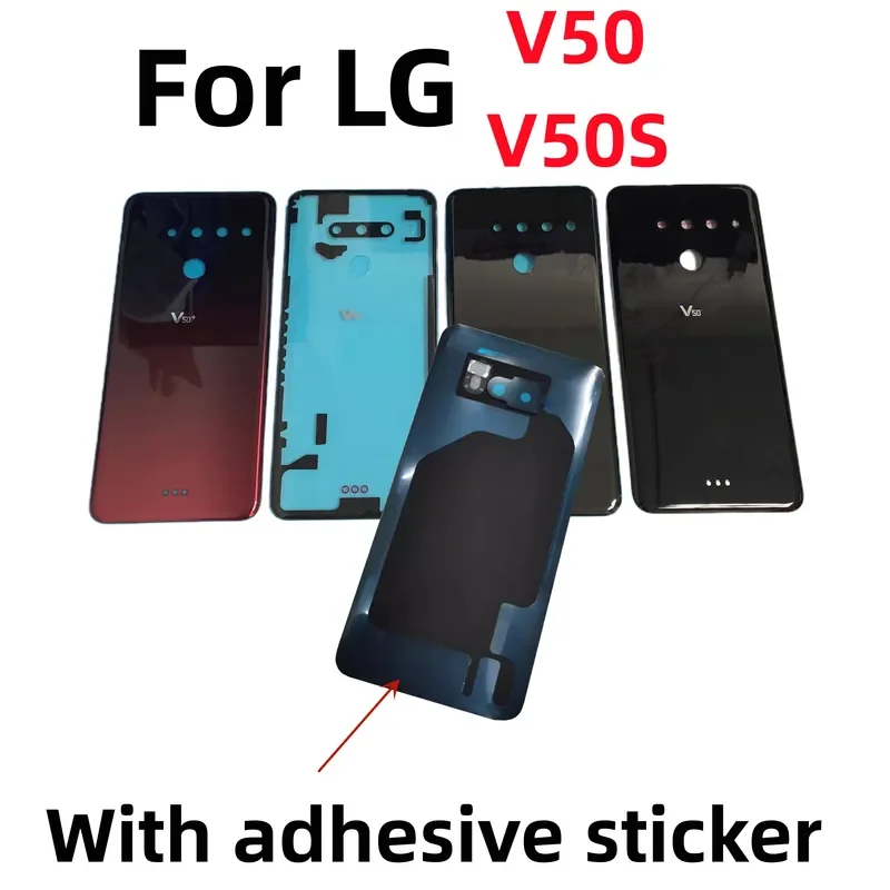 Glass battery Black Cover Case for LG V50 V50s v50thinq v510 LM-V510N phone rear housing back cover case backshell