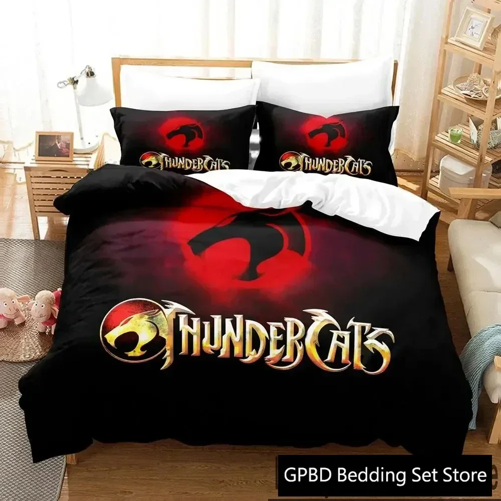 3D Print Thundercats Comfortable Duvet Quilt Cover Pillowcase Bedding Set Children Bedroom Decoration Home Textile