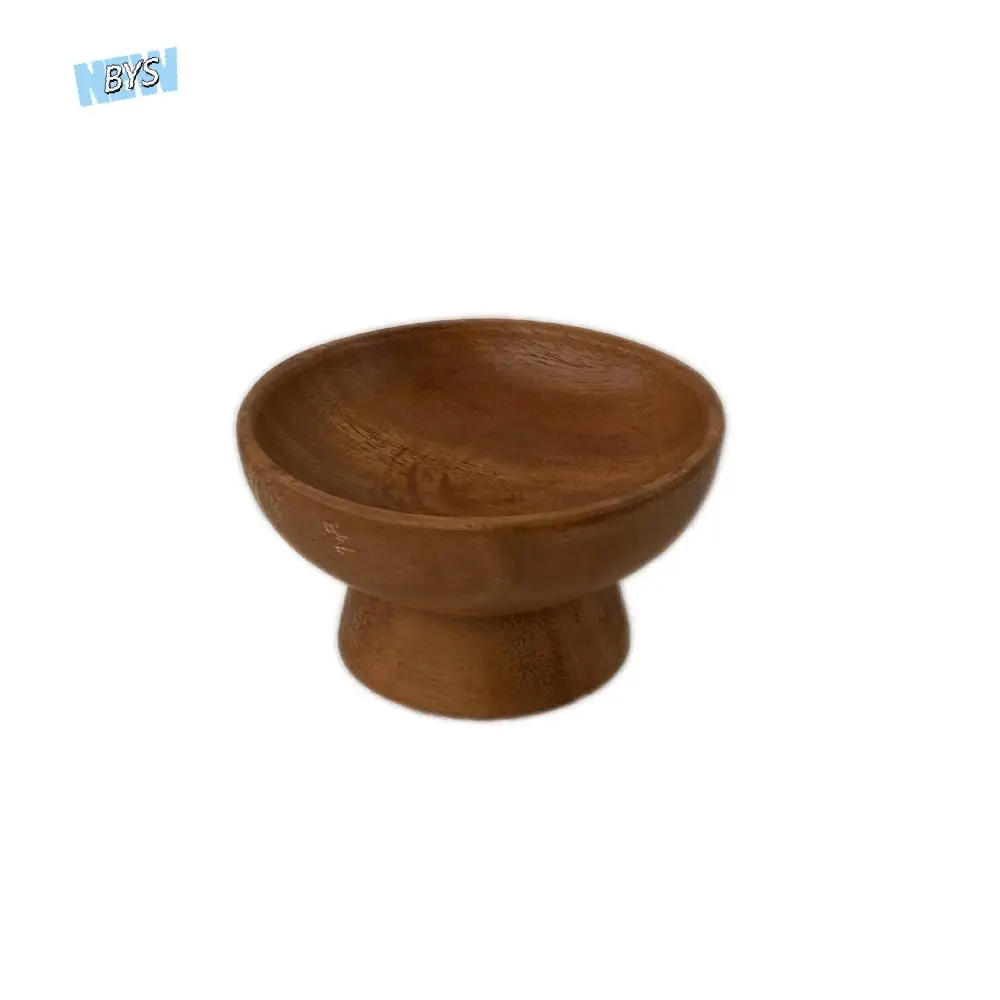 

Retro Wood Jewelry Display Tray Tall Tray Irregular Shape Jewelry Storage Tray Dessert Display Frame Ear Studs Case