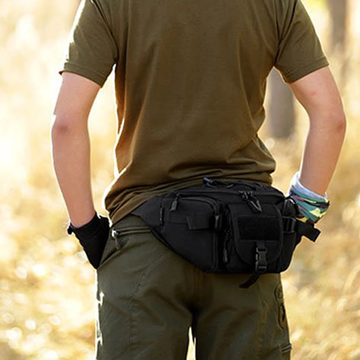 

Fanny Pack Waist Pack Bag Hip Belt Bags Utility EDC Pouch for Hiking Climbing Hunting Fishing