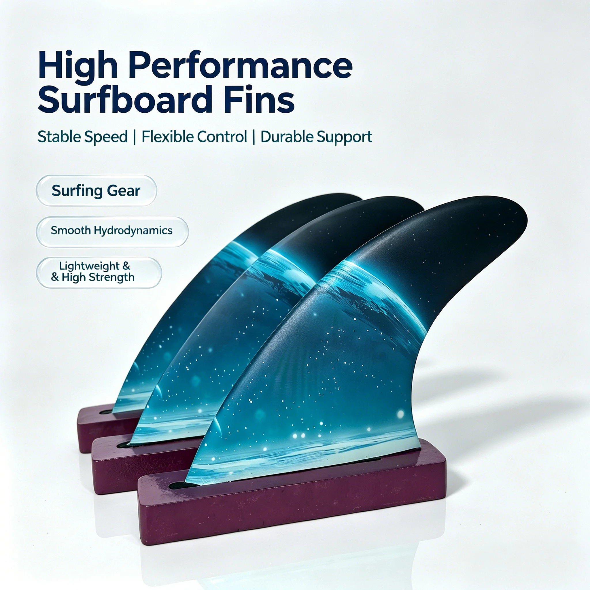 F2 / FUT Custom Surfboard Tail Fins, G7 Surfboard Fins, Professional Surfboard Upgrades, Carbon Fiber Tail Fins