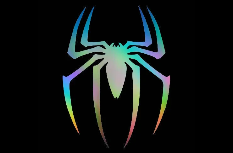 15cm Black Reptile Spider Waterproof PVC Stickers Scratch Cover Cute Decals For Car Motorcycle Exterior Decor