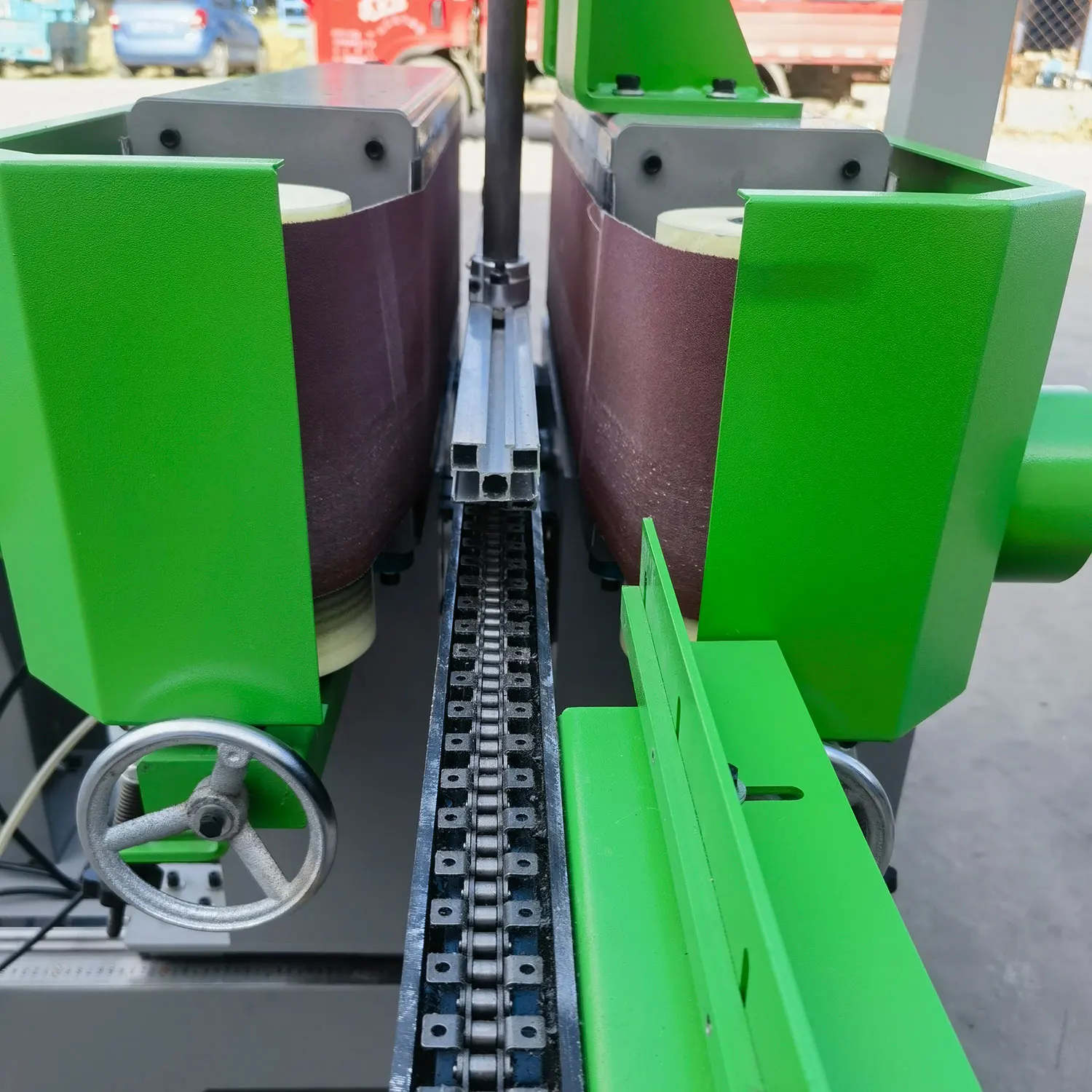 P2S150 Double-sided Sander Electric Woodworking Solid Wood Strip Sand Belt Polishing Machine