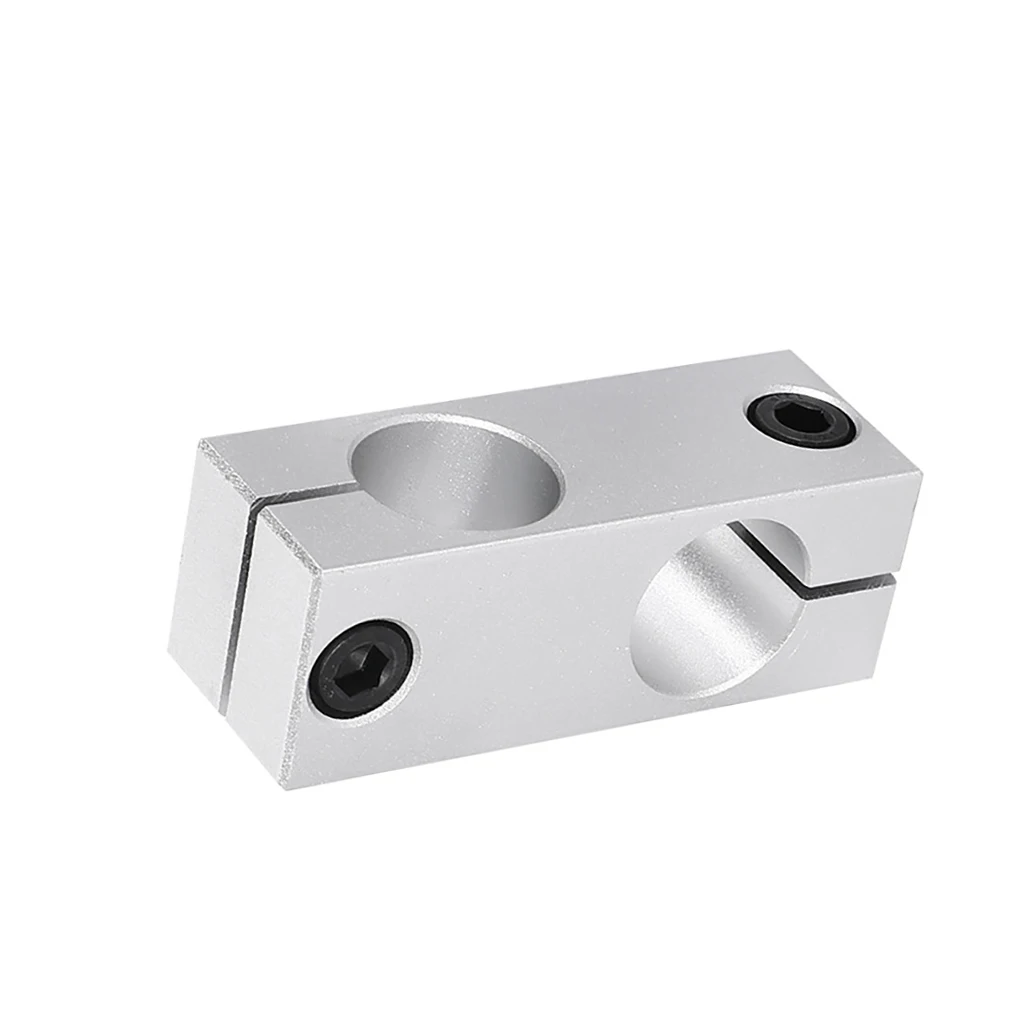 CNC Aluminum Alloy Tube Cross Clamp Double Orifice Fitting Connectors 90 Degree Right Angle 2 Hole 15mm Rod Rig Clamp Adapter