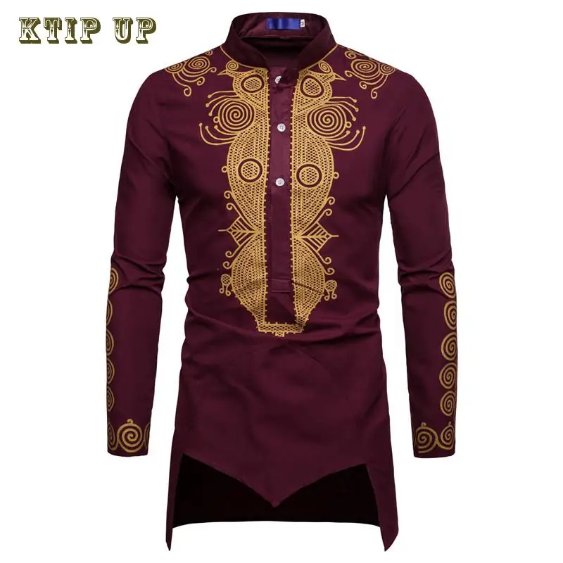 Moda hombres árabe islámico musulmán Kaftan Stand Collar dorado manga larga Vintage batas Medio Oriente Musulman Tops ropa masculina