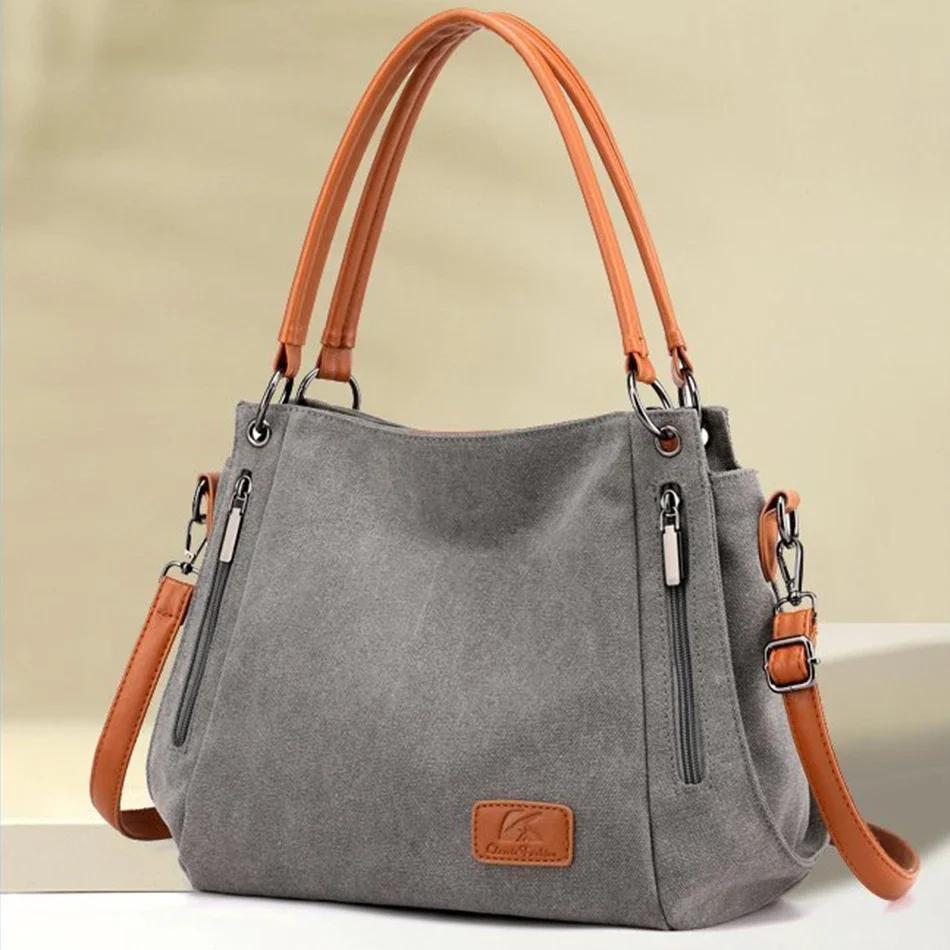 Casual Canvas Women Shoulder Crossbody Bags for Women High Quality Messenger Bag Large Capacity Ladies Travel Hand Bags Sac