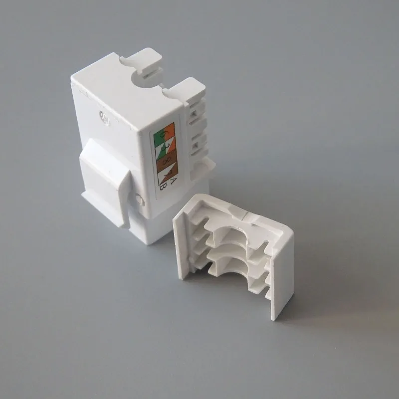 

10pcs Category 6 Crimping Cable Computer Network Module CAT6 with Cover Information Ground Table Ethernet Cable Crystal Head