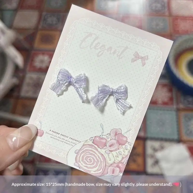 Kleiner Punkt-Schleifenanhänger, flacher Aufnäher, Schmuckherstellung, Scrapbooking, DIY, Party-Haarspangen-Accessoires, Heimdekoration, Bastelarbeiten – Detail 20