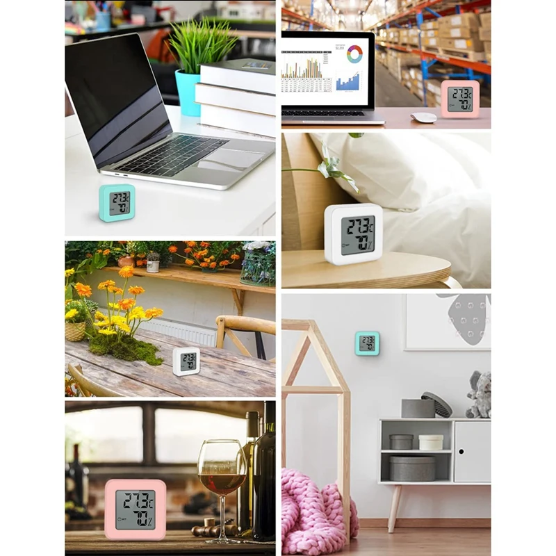 Mini termoigrometro per interni 3PSC termometro igrometro e Monitor di umidità con schermo LCD