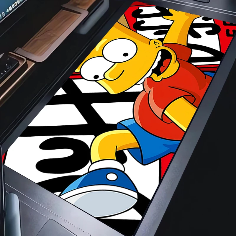 

Mouse Pad PC Gaming Accessories Mousepad Cartoon The S-simpsonses Cute Extended Desk Mat Laptop Gamer Kawaii Anime Keyboard Pad