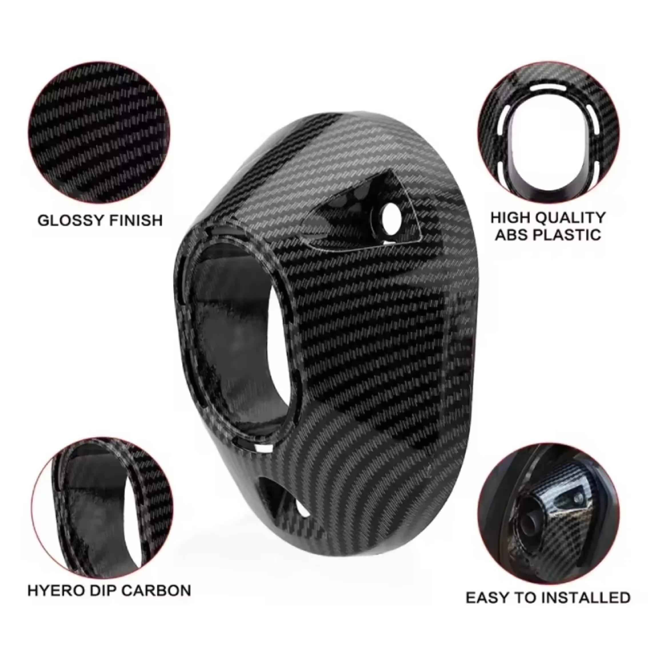 For HONDA Motorcycle Exhaust Heat Shield Carbon Fiber Texture Hydro   Protective Cover, Anti-scald Modification Part For PCX160