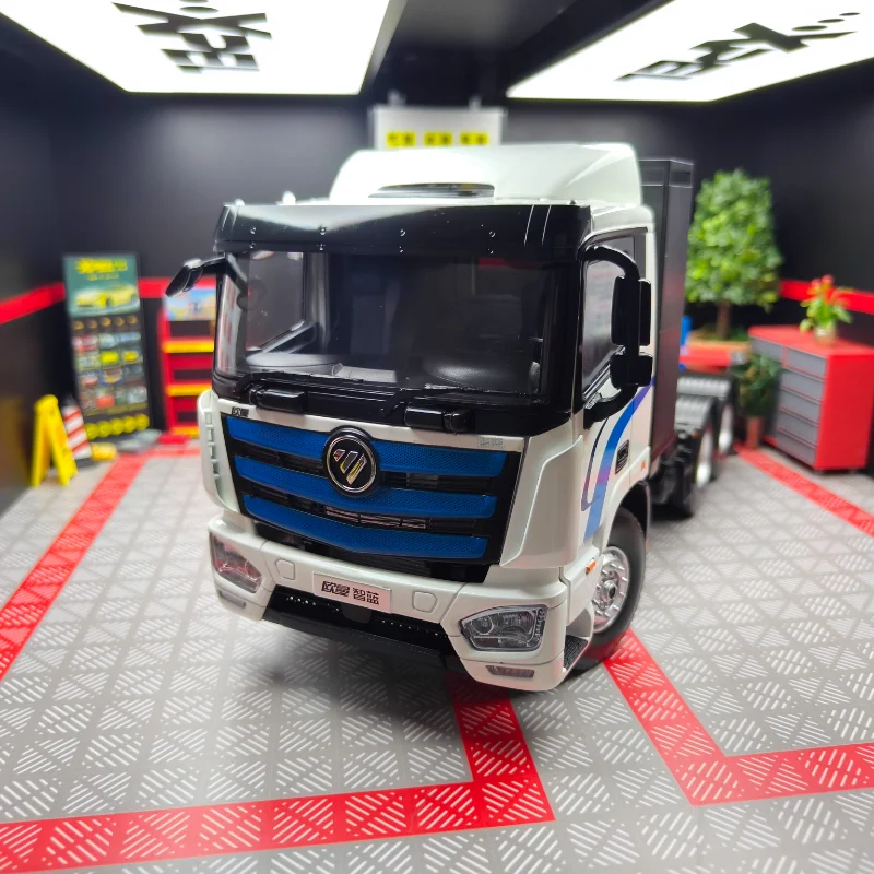 

Diecast 1:24 Scale Foton Daimler Auman Zhilan Tractor Original Factory Alloy Car Model Collectible Toy Gift Souvenir Display