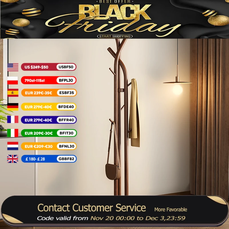 

Дизайнерская эстетичная вешалка для одежды, деревянная минималистичная роскошная комнатная вешалка для одежды, организация, скандинавская мебель Wieszaki Na Ubranie