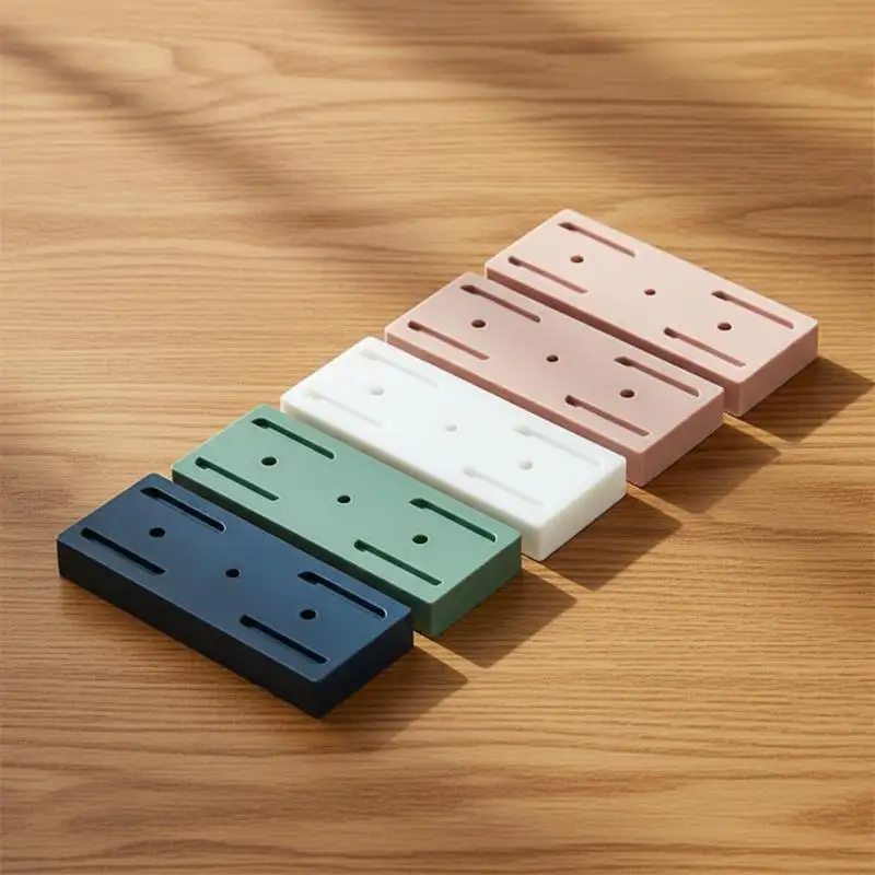 Power Strip Holder Self Adhesive Punch-Free Wall Mount Socket Organizer for Home Kitchen Office Dorm Use