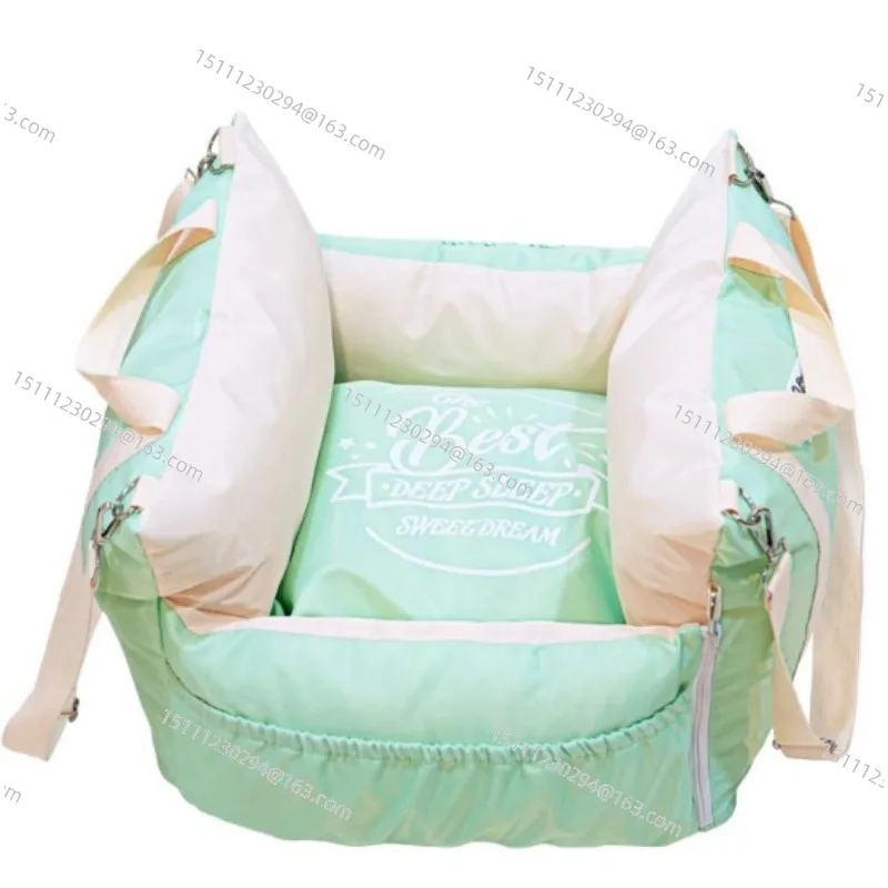 Pet car safety seat out of the kennel, dirt-resistant, easy to clean, water-proof outdoor cat litter, car bag, cat bag