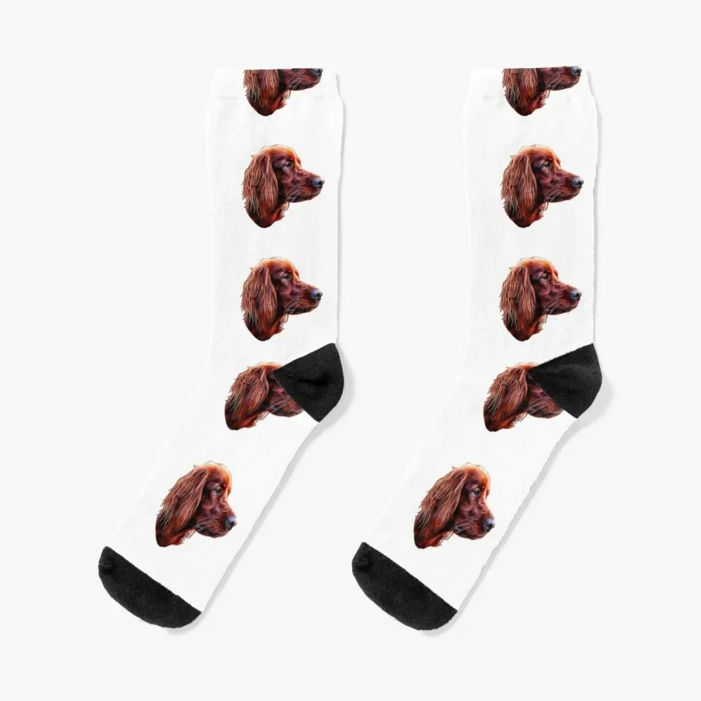 Irish Setter Dog Socks professional running men cotton high quality Woman Socks Men's