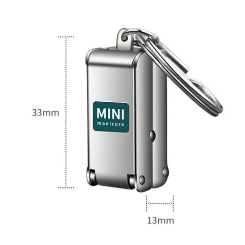 Mini Nail Clipper Nail File Function Exquisite Foldable Nail Clipper Portable Luggage Shape Nail Polish Tool