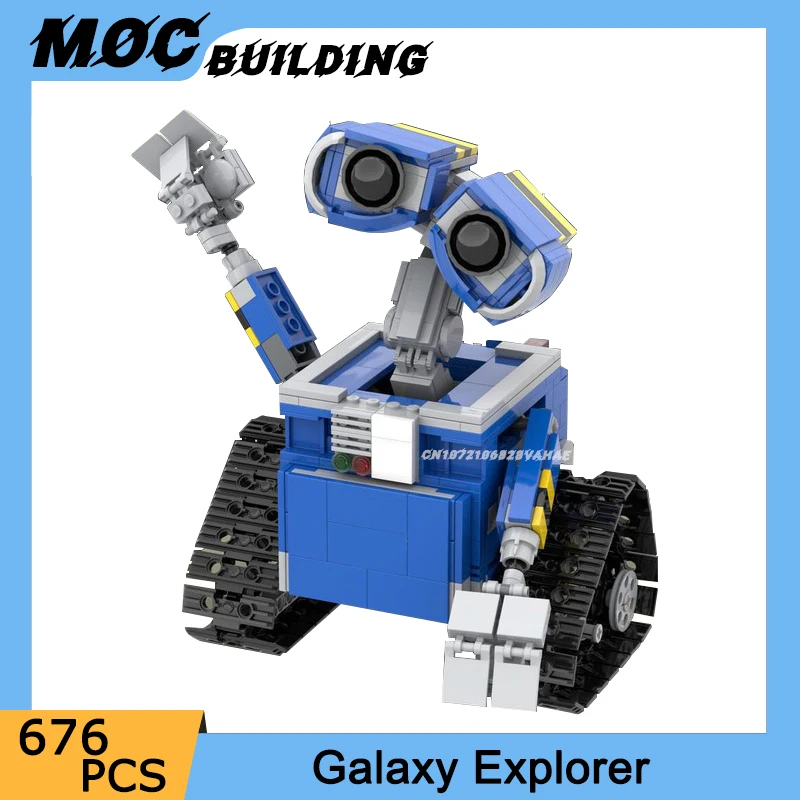

MOC Building Blocks Classic Space Station Series Explorer Crawler Track Rocket Car Model DIY Assemble Bricks Creative Toy Gift