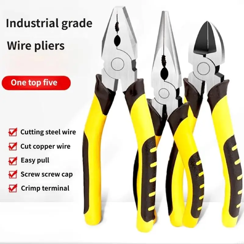 

Wire Stripper Multifunction Tool for Cutting Cable Screws Comfortable Gripping Crimper Cutter Plier Wire Cutting 37JD