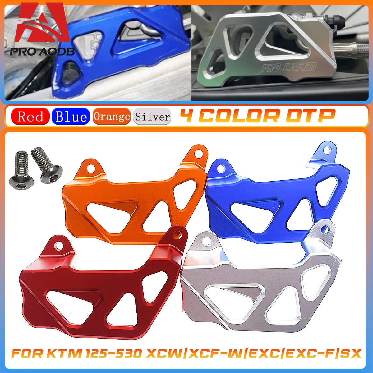 

The new endurance off-road motorcycle features a CNC rear caliper protection and rear brake disc protector For KTM XC XCF XCW